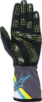 Alpinestars Tech 1-K Race V2 Handschuhe - Graphic cyan/gelb