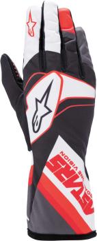 Alpinestars Tech 1-K Race V2 Handschuhe - Graphic schwarz/weiß/rot