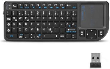 Drahtlose Mini-Tastatur mit Touchpad