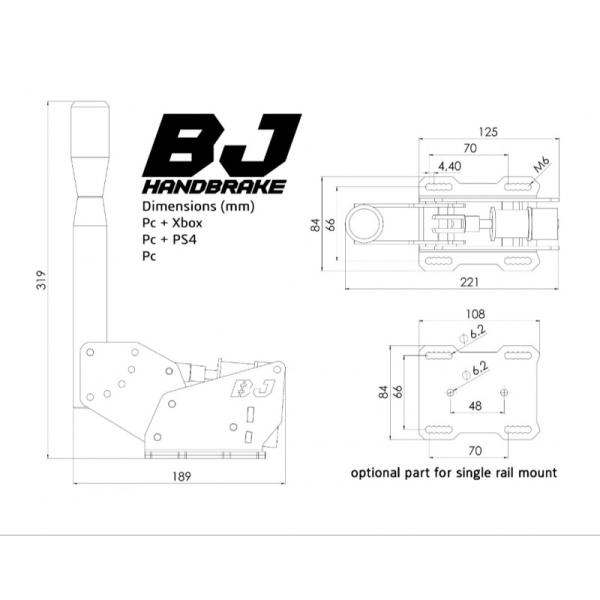 BJ Steel Handbremse 2.0 16 BIT